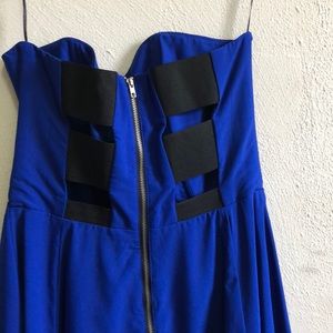 Strapless Royal Blue Dress!